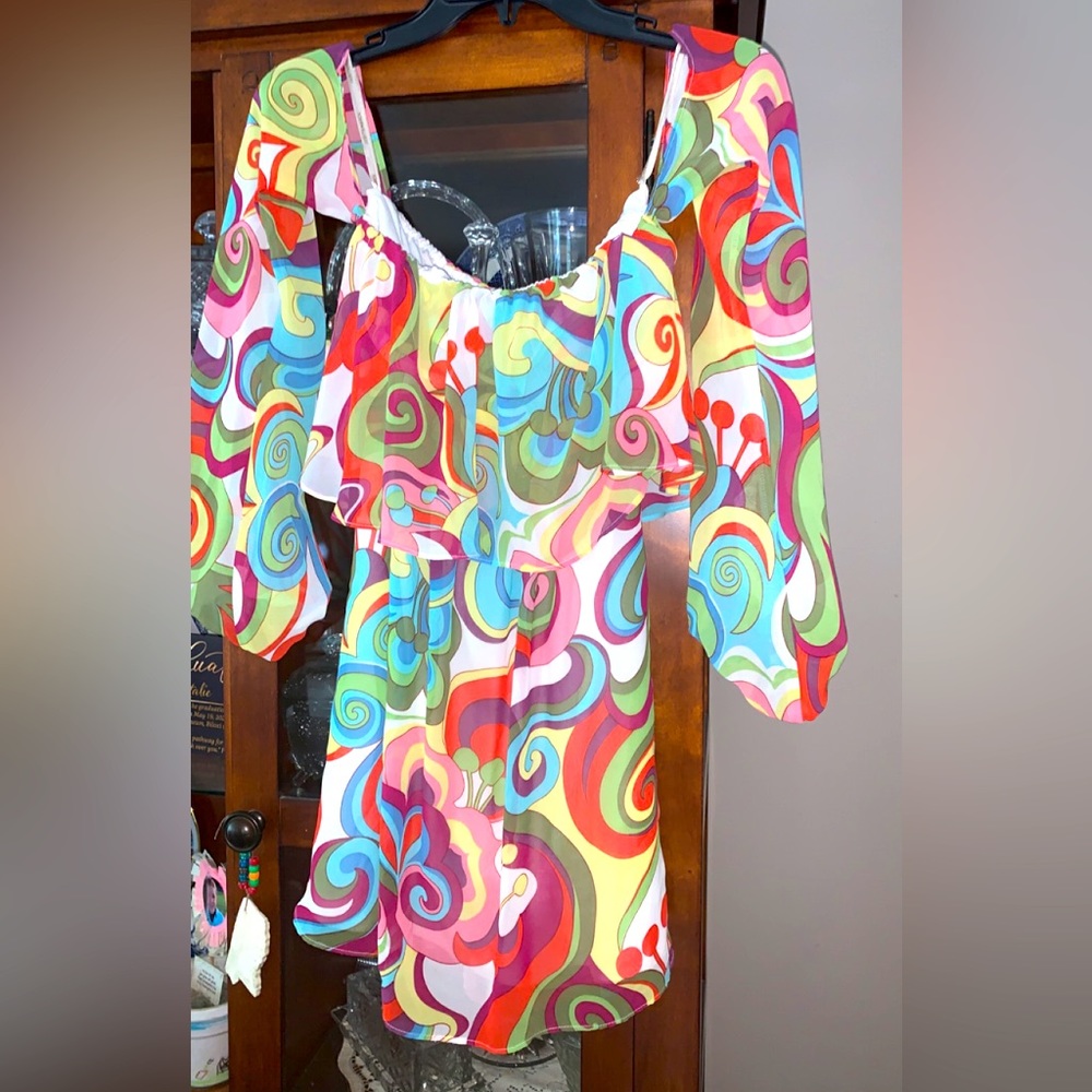 Judith March paisley gogo dress